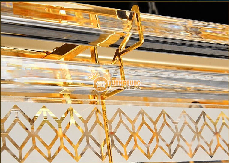 Đèn ốp trần nhập khẩu mạ vàng sang trọng CM254-7